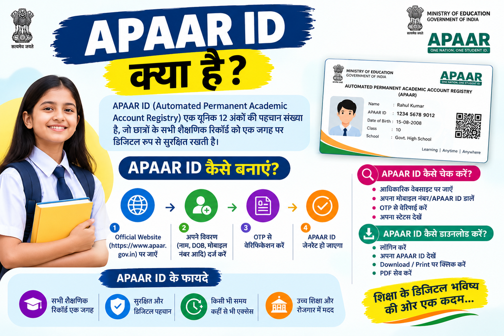 APAAR ID क्या है? APAAR ID कैसे बनाएं, चेक करें और Download करें